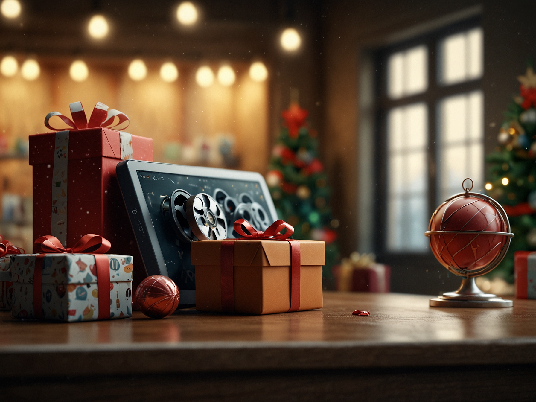 Weekly promotions banner with gifts and confetti